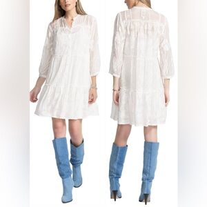 Johnny Was Kimberlee Dress in white sz XL NWT